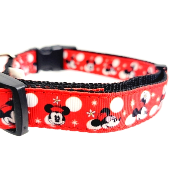 DisneyParks Pets Minnie Mouse Pet Collar sz L New - Picture 2 of 5